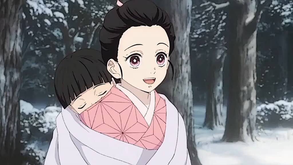 why are nezuko's eyes pink in demon slayer