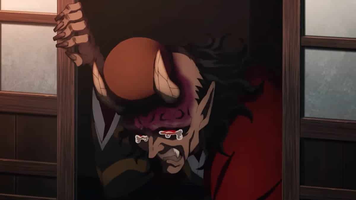 why is hantengu always crying in demon slayer